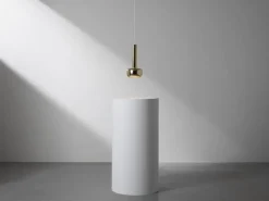 Louis Poulsen VL 56 pendellampa, polerad mässing