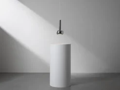 Louis Poulsen VL 56 pendellampa, polerat krom