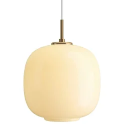 Louis Poulsen VL45 Radiohus 250 pendel, mässing - blekgul