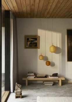 Louis Poulsen VL45 Radiohus 250 pendel, mässing - blekgul