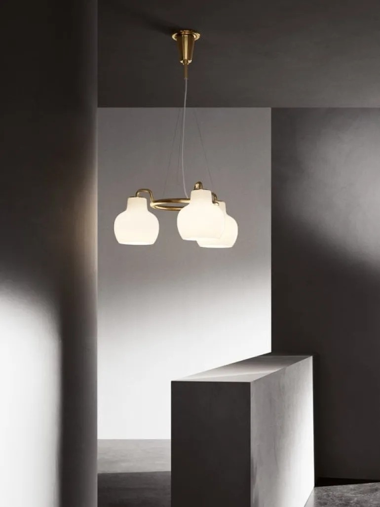 Louis Poulsen VL Ring Crown 3 pendellampa, opalglas