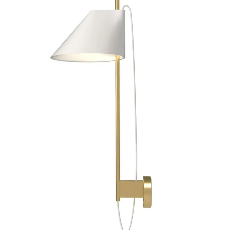 Louis Poulsen Yuh vägglampa, mässing - vit