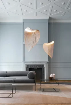 Luceplan Illan hänglampa, 60 cm, björk