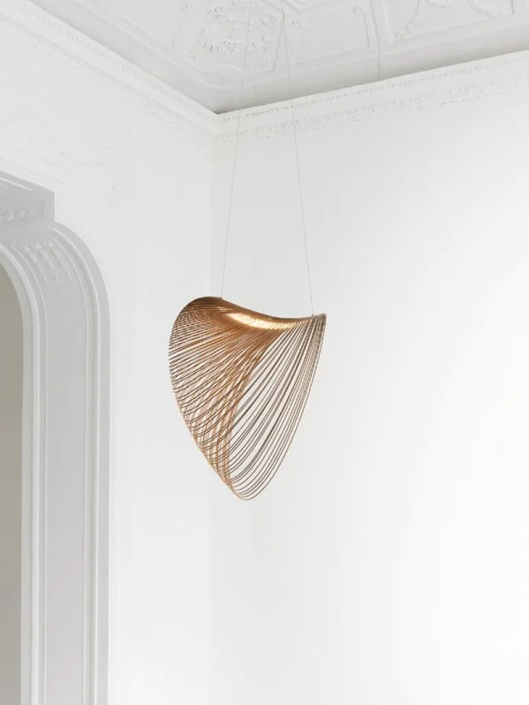 Luceplan Illan hänglampa, 60 cm, björk