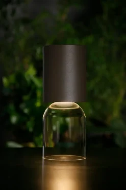 Luceplan Nui Mini bärbar bordslampa, greige