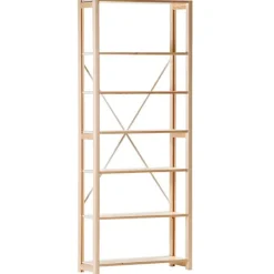 Lundia Classic öppen hylla, hög, natur