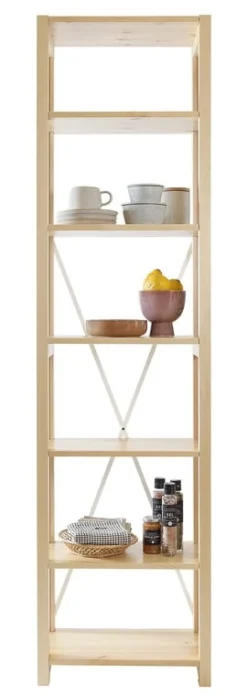Lundia Classic öppen hylla, smal, naturligt