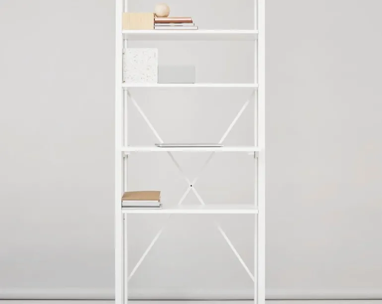 Lundia Classic öppen hylla, smal, vit