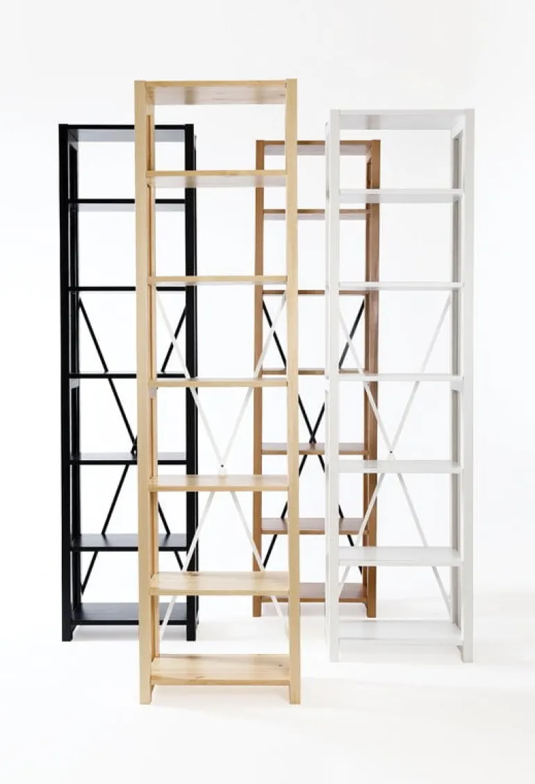 Lundia Classic öppen hylla, smal, vit