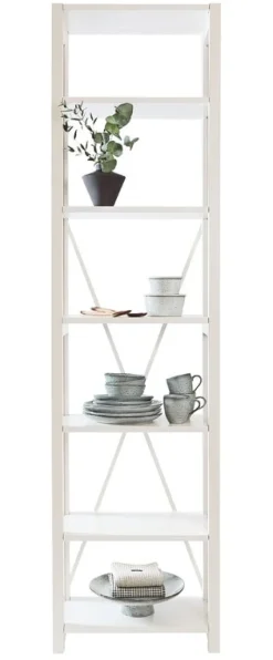 Lundia Classic öppen hylla, smal, vit