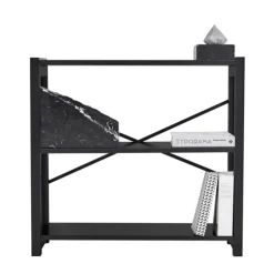 Lundia Classic öppen hylla, låg, svart