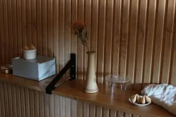 Lundia Classic vägg hylla, 2 st, svart - brun