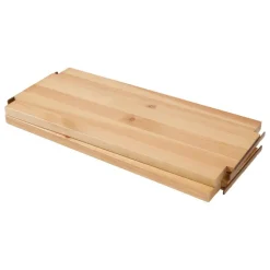 Lundia Classic vägg hylla, 2 st, vit - brun