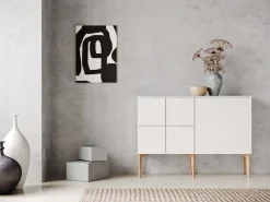 Lundia Fuuga sideboard, 128 cm, vitt - ek