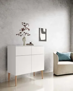 Lundia Fuuga sideboard, 96 cm, vitt - ek