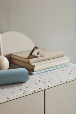 Lundia Fuuga sidobord, 128 cm, väggmontering, cashmere - Terrazzo