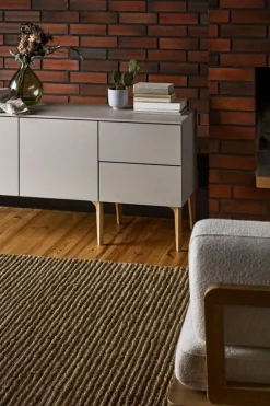 Lundia Fuuga sidobord, 144 cm, cashmere - ek