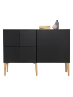 Lundia Fuuga skänk, 128 cm, svart - ek