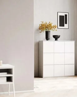 Lundia Fuuga skåp, 96 cm, 9 luckor, vitt