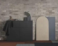 Lundia Fuuga skåp, 100 x 128 cm, svart