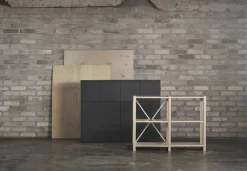 Lundia Fuuga skåp, 100 x 128 cm, svart