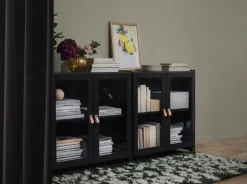 Lundia Moments skåp, lågt, svart