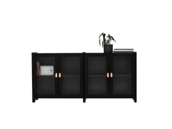 Lundia Moments skåp, lågt, svart