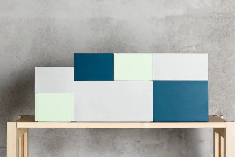 Lundia System 1 låda, grå