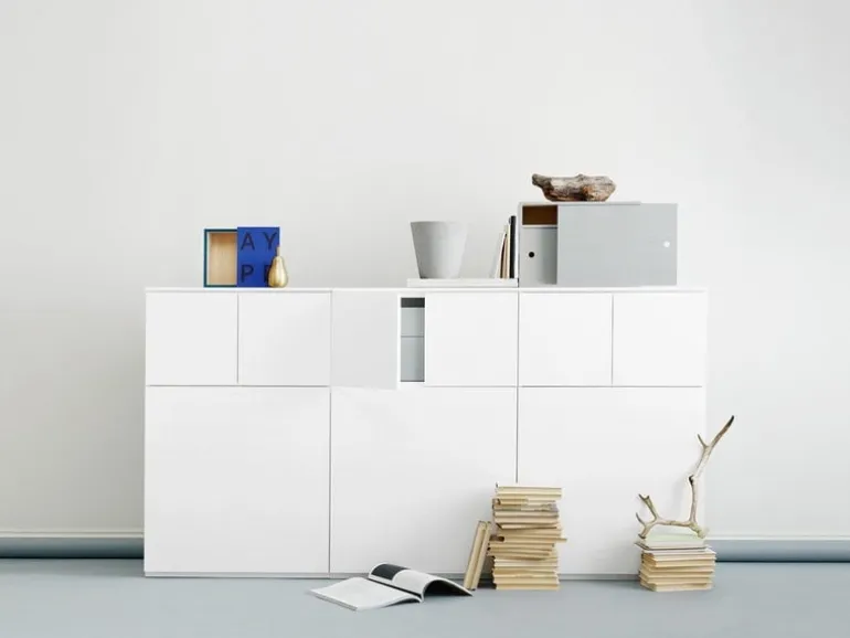 Lundia System 3 låda, grå