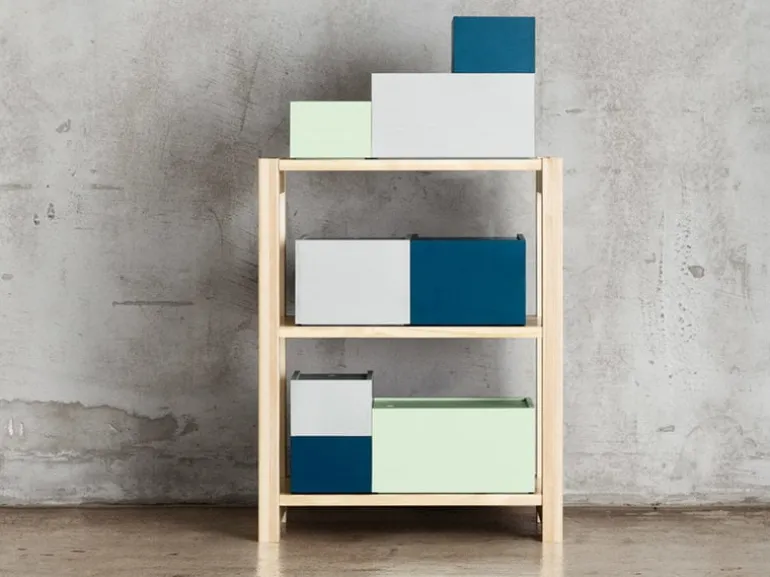 Lundia System 3 låda, grå