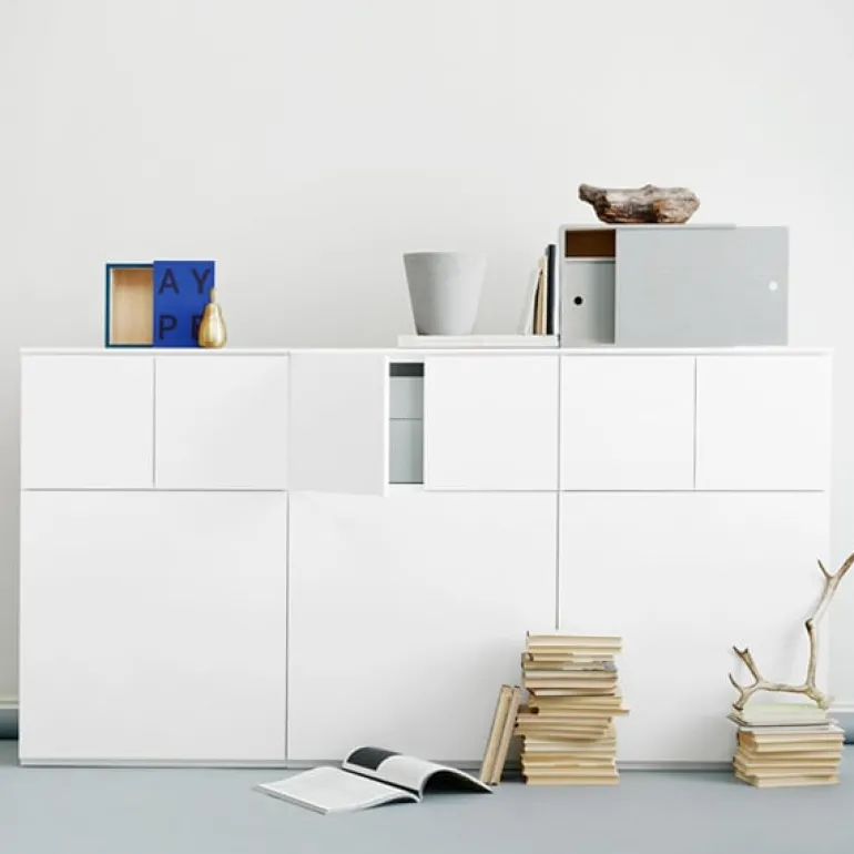 Lundia System 3 låda, grå