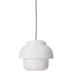 Made By Hand Papier Double pendellampa, 40 cm, vit