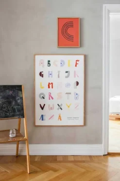 MADO Alphabet Spaghetti poster, 50 x 70 cm, flerfärgad