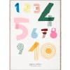 MADO Spaghetti Numbers poster, 50 x 70 cm, flerfärgad