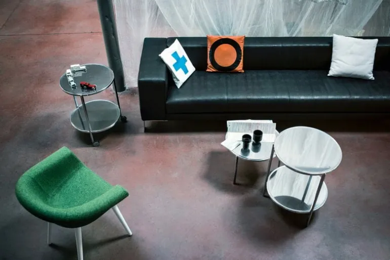 Magis ArcheToys, bil 2 och husvagn, ljusgrön - vit