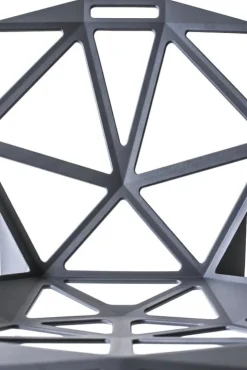 Magis Chair One, antracit, ben i polerad aluminium