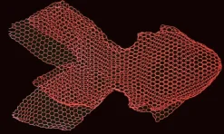 Magis Fish skulptur, liten, fluorescerande röd