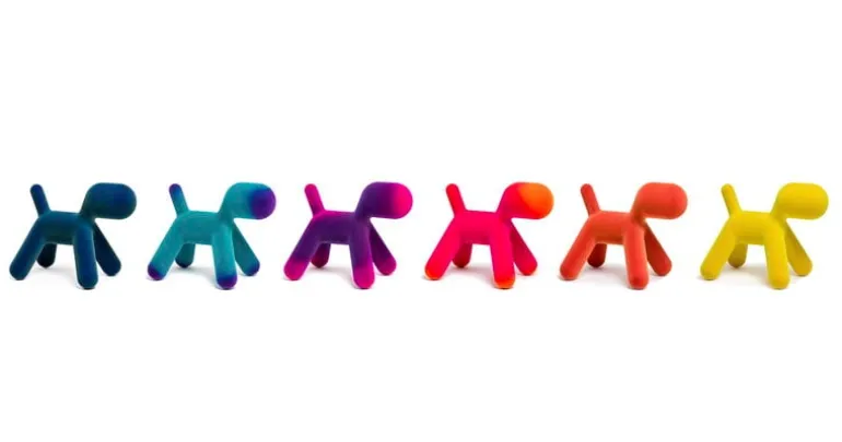 Magis Puppy, M, orange sammet