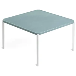 Magis Tambour lågt bord, 73 cm, vit - ljusblå