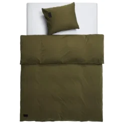 Magniberg Nude Jersey påslakanset, tvättad armégrön