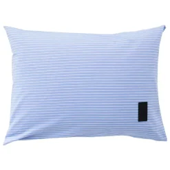 Magniberg Wall Street Oxford örngott, randig ljusblå