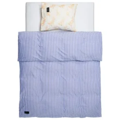 Magniberg Wall Street Oxford påslakan, randigt mediumblått