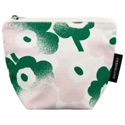 Marimekko Kait Mini Unikko Häivähdys kosmetikväska, off-white - rosa - grön