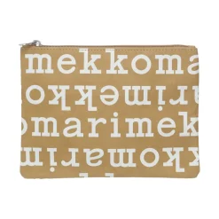 Marimekko Logo fodral, A5, brun - naturvit