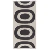 Marimekko Melooni badlakan, 75 x 150 cm, träkol - naturvit