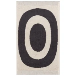 Marimekko Melooni gästhandduk, träkol - naturvit