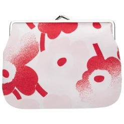 Marimekko Mini Unikko Puolikas Kukkaro väska, Häävähdys, rosa - röd