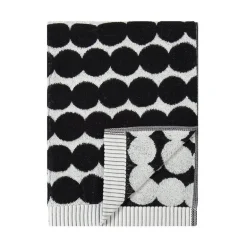 Marimekko Räsymatto handduk, svart - vit