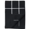 Marimekko Tiiliskivi handduk, svart - vit