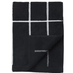 Marimekko Tiiliskivi handduk, svart - vit